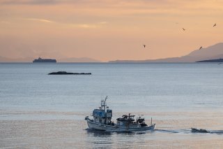 La Mer Egée, près de l'île de Samos, est un des principaux points de passage en Méditerranée.